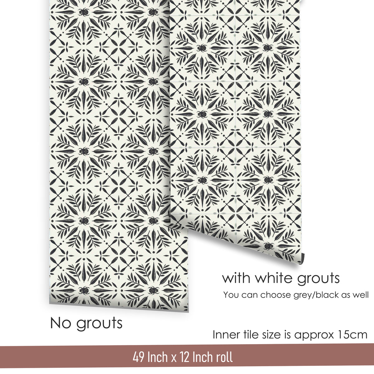 Scarab Rosette Peel & Stick Anti Slip Flooring