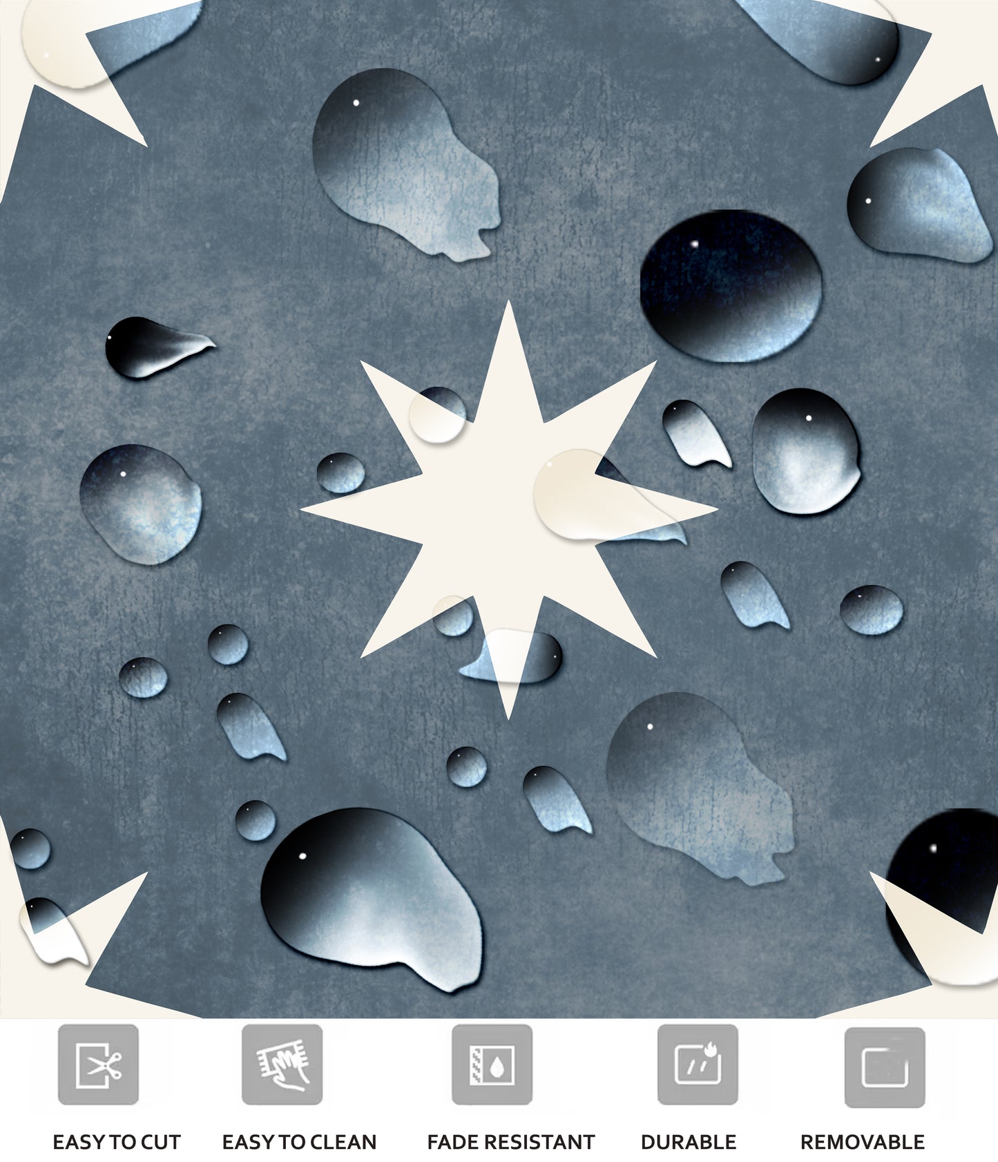 Derby midnight Peel & Stick Anti Slip Flooring