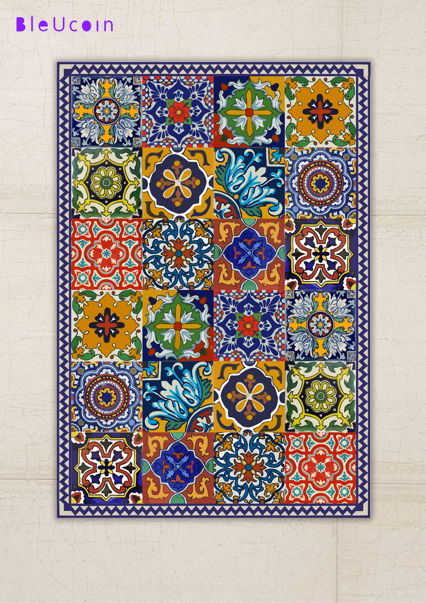Mexican Peel & Stick Vinyl Floor Mat