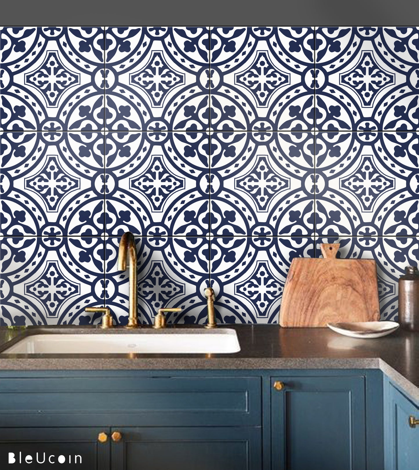 Loures Blue Peel & Stick Tile