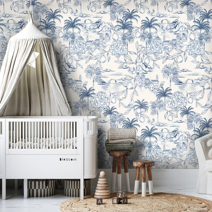 Marseilles Toile Peel & Stick Wallpaper