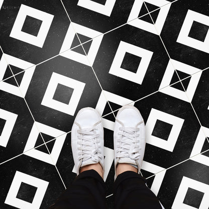 Prague Black Peel & Stick Anti Slip Flooring