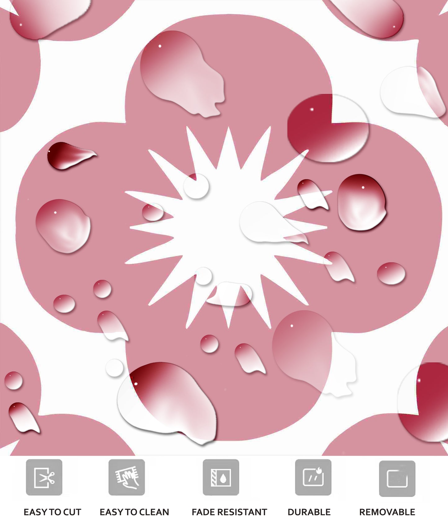 Sakura Rose Peel & Stick Anti Slip Flooring