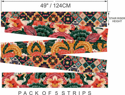Tropical Peel & Stick Stair Strip