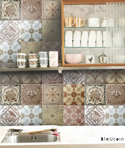 Glassgow English Mid Century Peel & Stick Tile