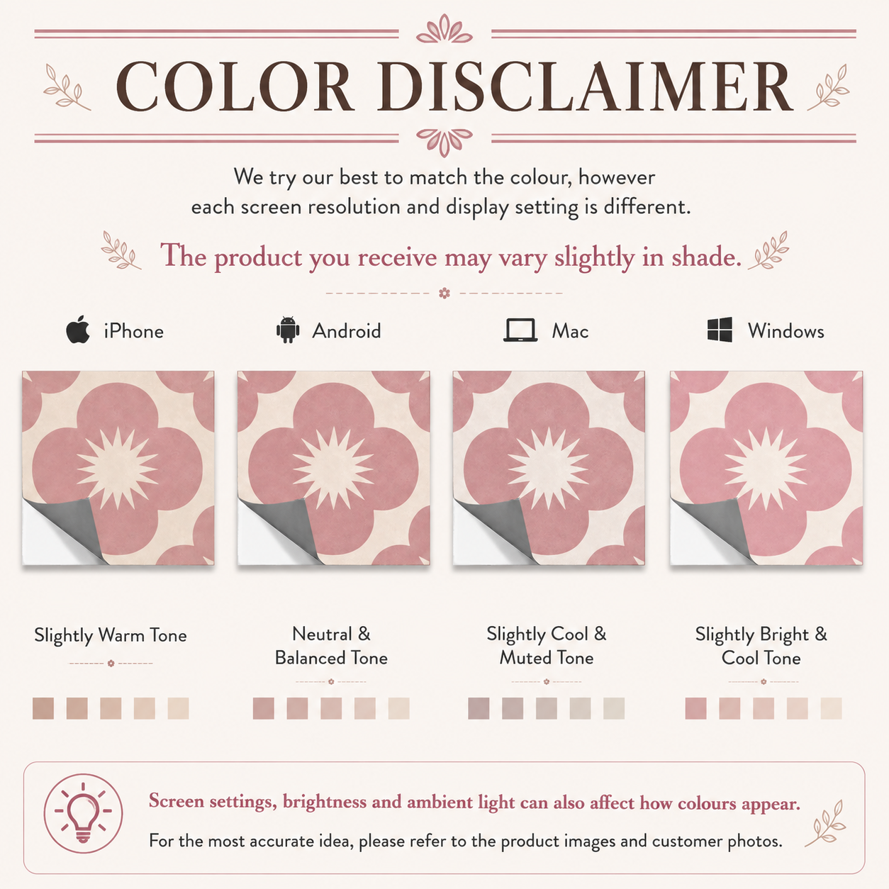 Sakura Rose Peel & Stick Tile