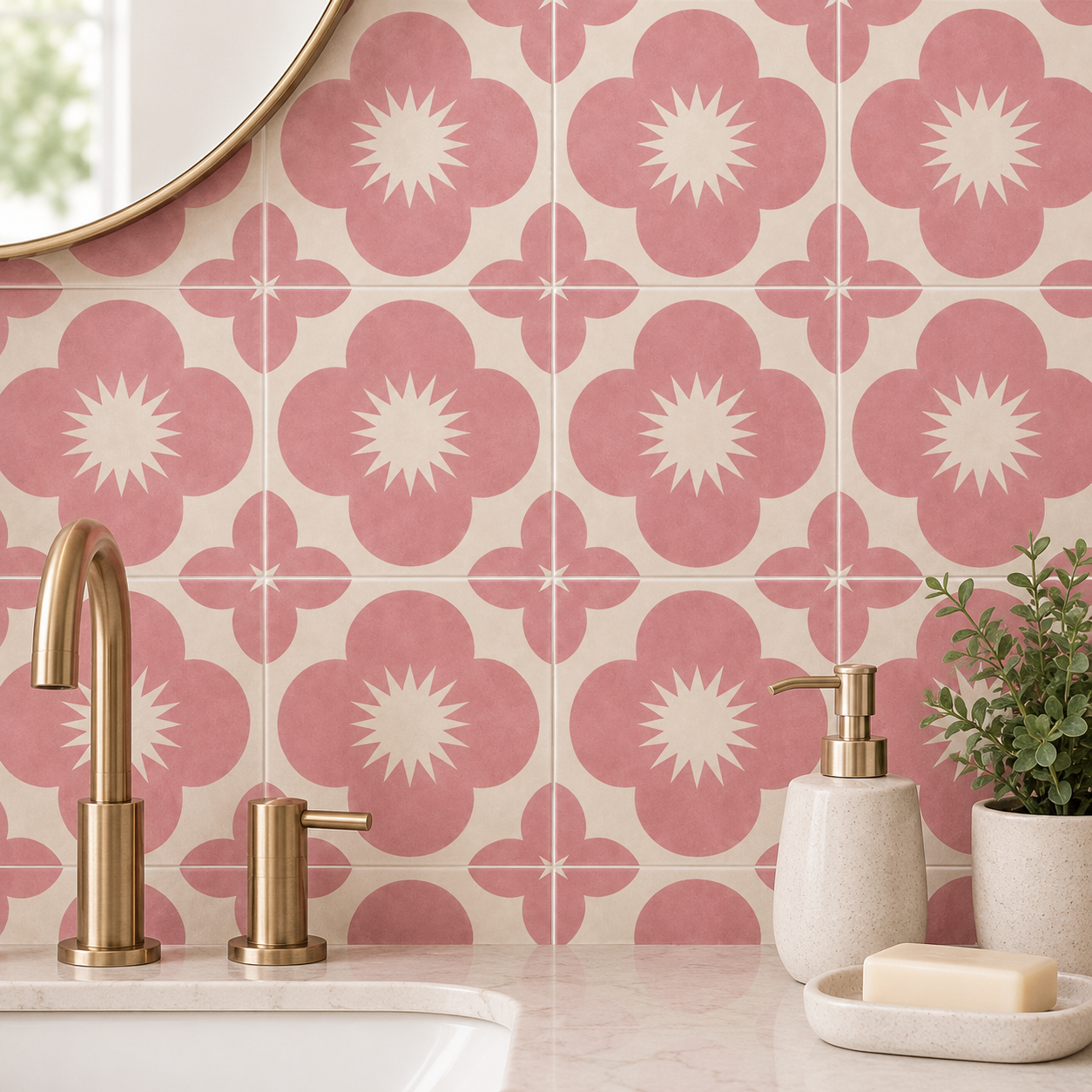Sakura Rose Peel & Stick Tile