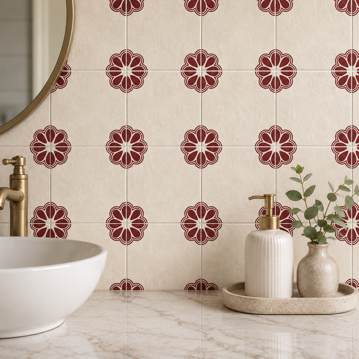 Jaipur Sangria Peel & Stick Tile