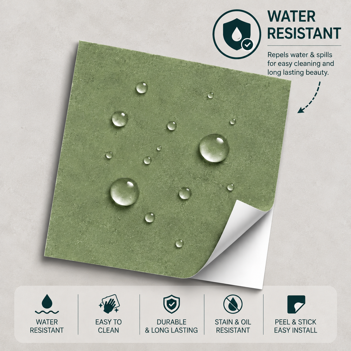 Sage Peel & Stick Anti Slip Flooring