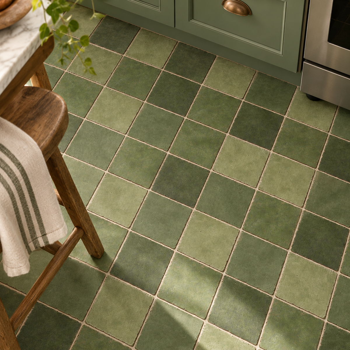 Rabat Sage Peel & Stick Anti Slip Flooring