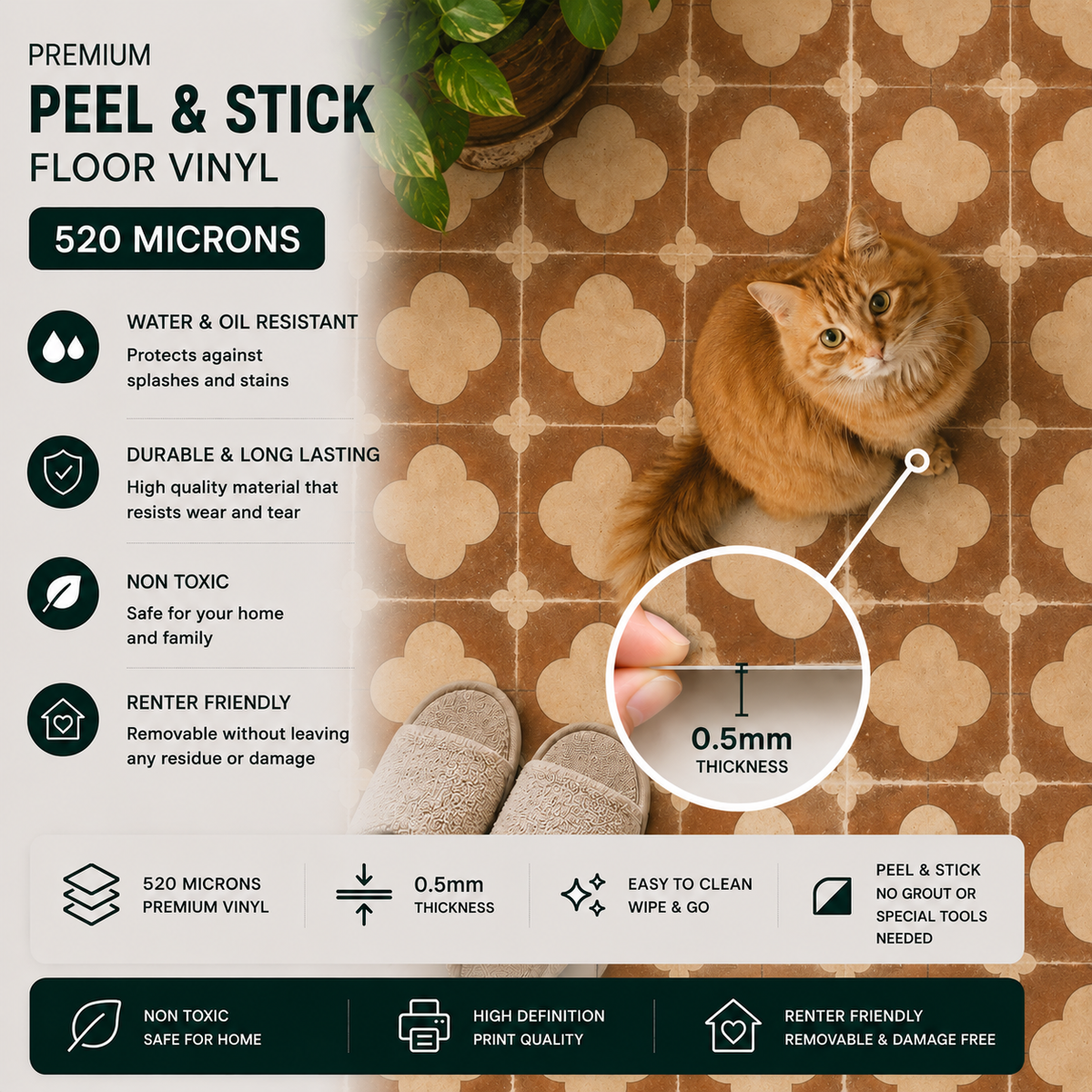 Capri Peel & Stick Anti Slip Flooring