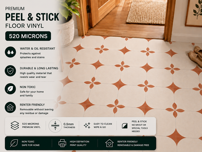 Marsala Peel & Stick Anti Slip Flooring