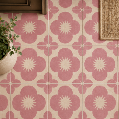 Sakura Rose Peel & Stick Anti Slip Flooring