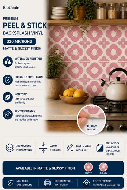 Sakura Rose Peel & Stick Tile