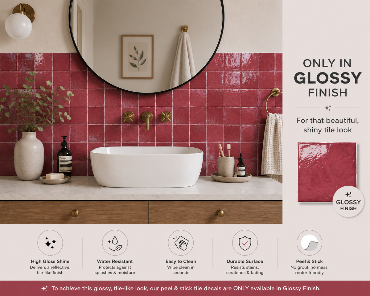 Souk Rose Peel & Stick Tile ( Glossy )