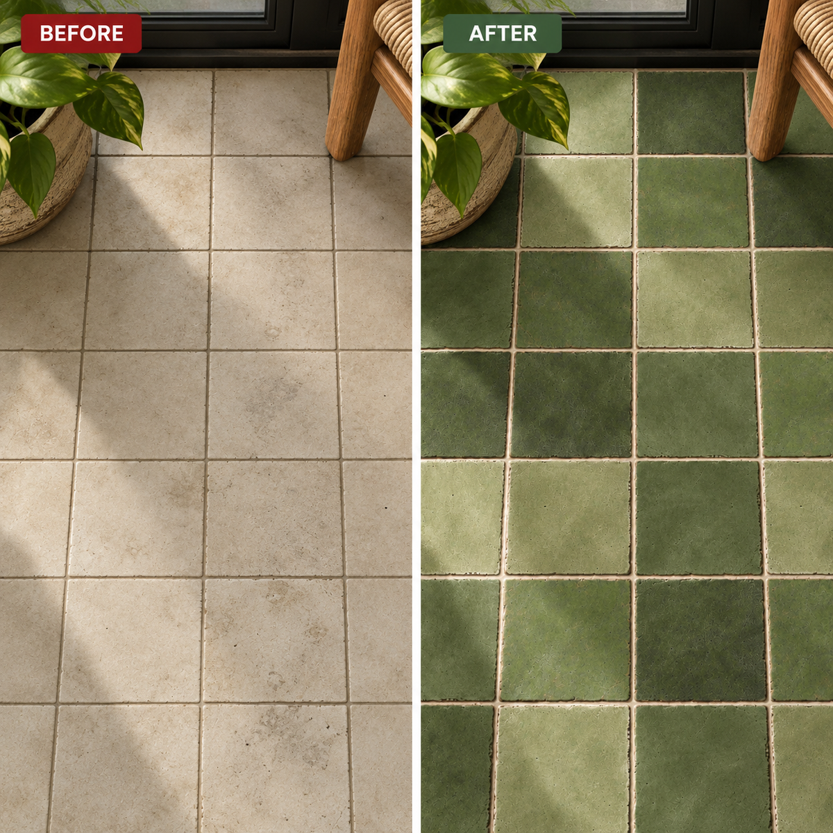 Rabat Sage Peel & Stick Anti Slip Flooring