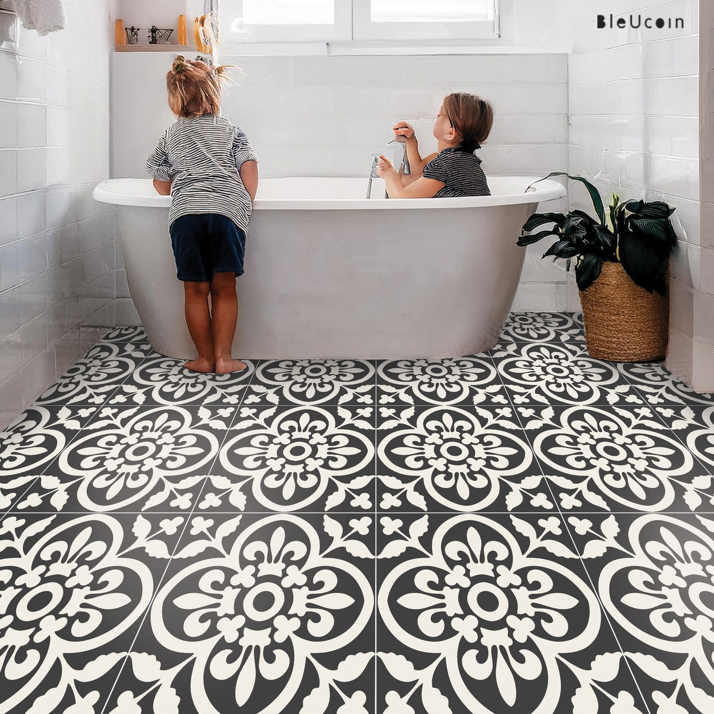Encaustic Peel & Stick Anti Slip Flooring