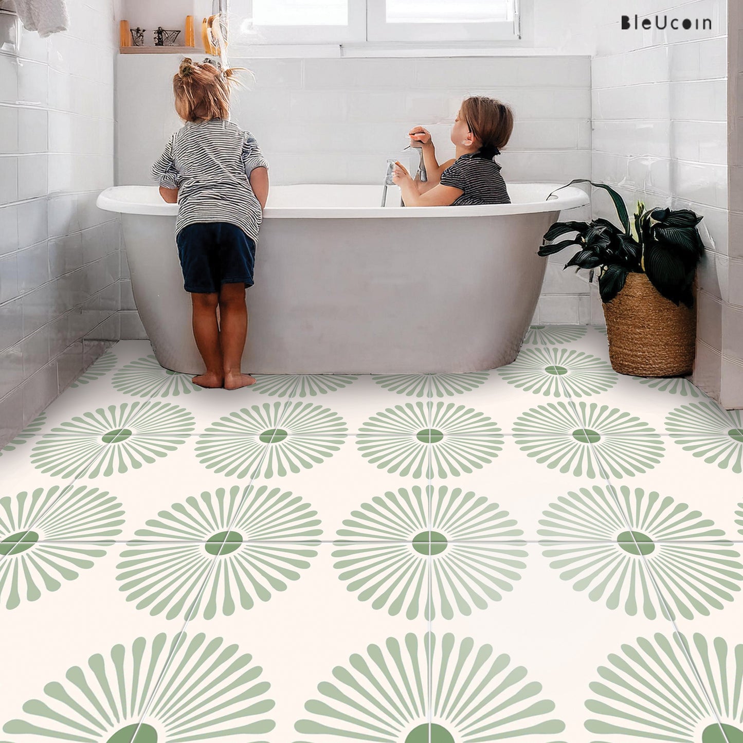 Kawasaki Sage Peel & Stick Anti Slip Flooring