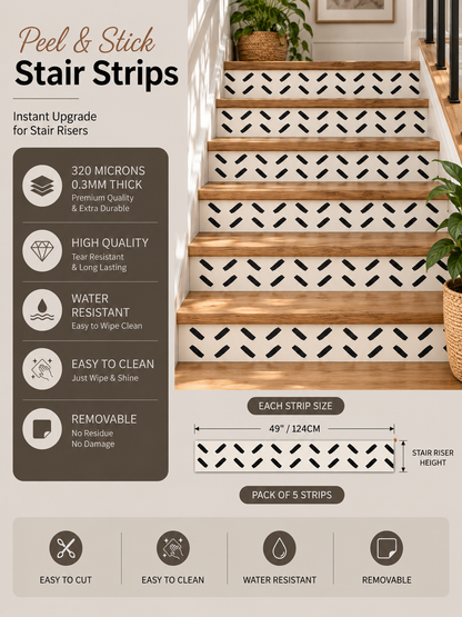 Brussles Peel & Stick Stair Strip