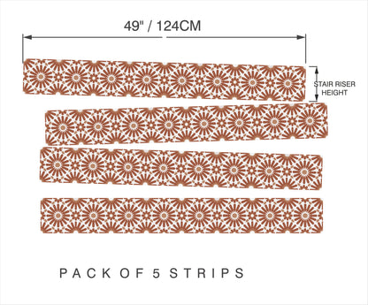 PlayaBlanca Terracotta Peel & Stick Stair Strip