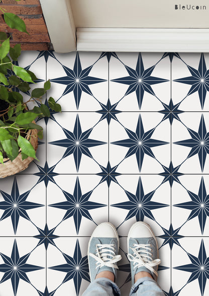Positano Navy  Peel & Stick Anti Slip Flooring