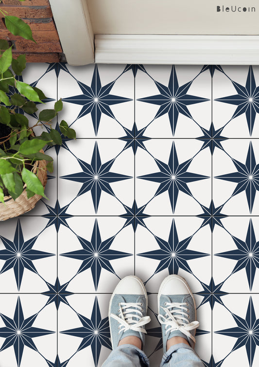 Positano Navy  Peel & Stick Anti Slip Flooring