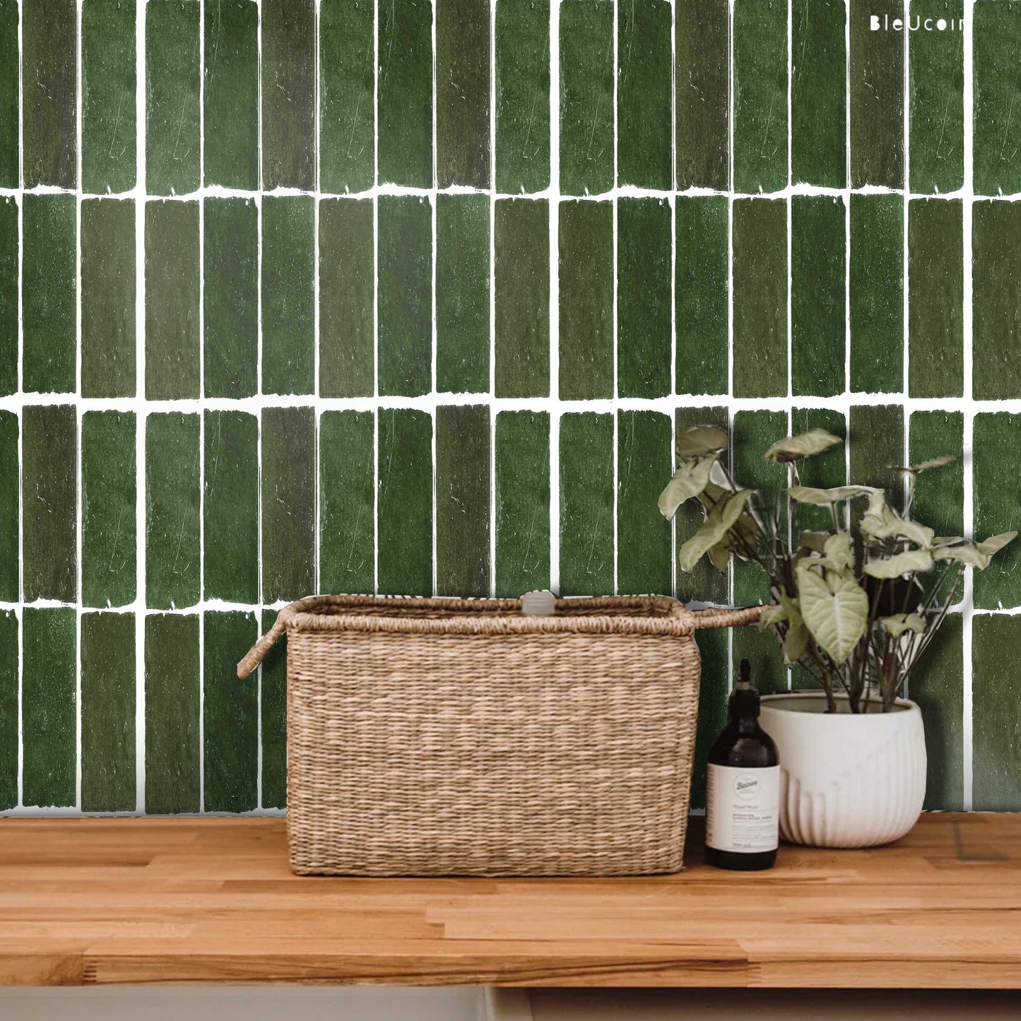 Mizzle Green Subway  Peel & Stick Tile