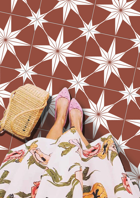 Positano Amber Peel & Stick Anti Slip Flooring