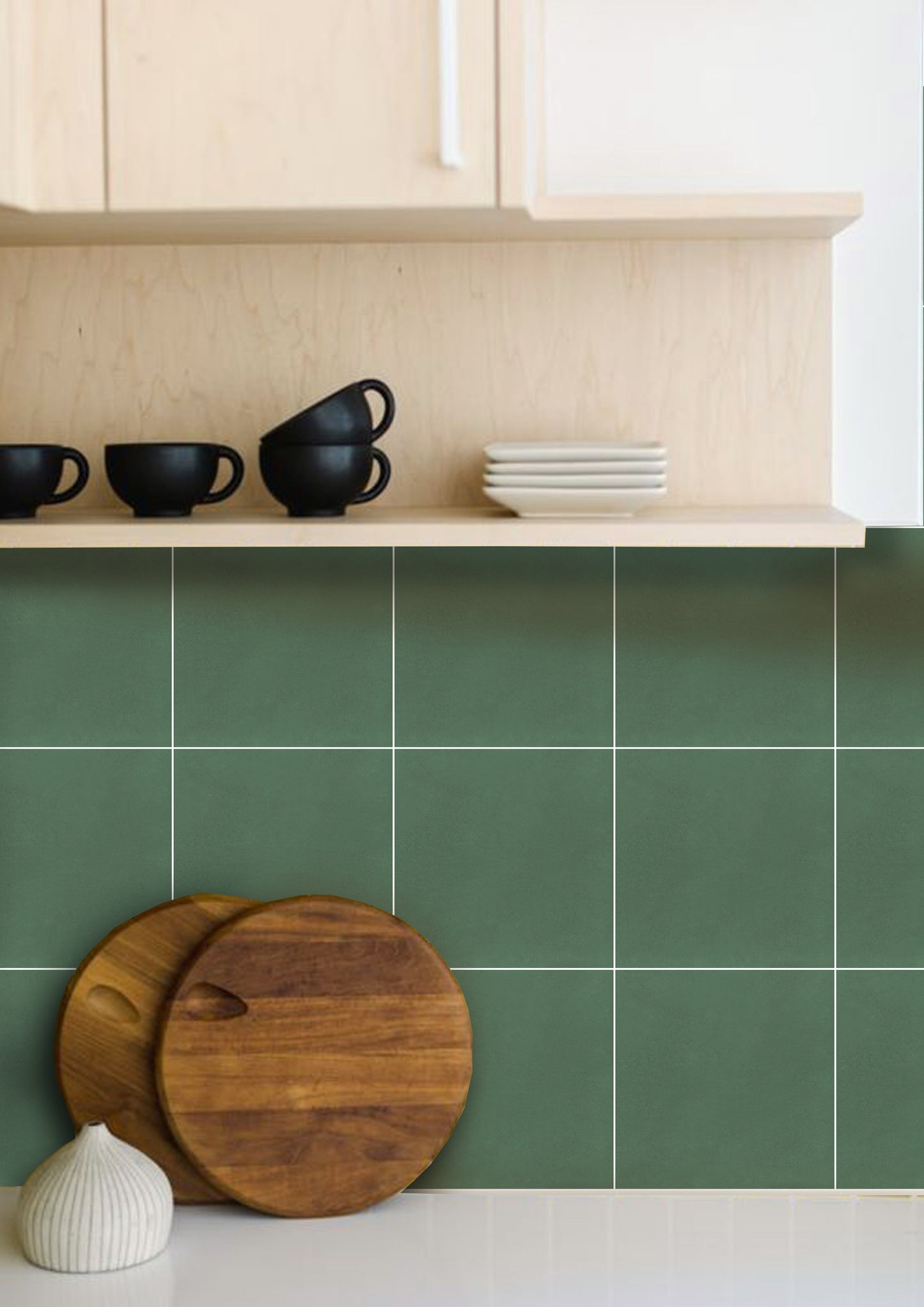 Cottage Green Plain  Peel & Stick Tile