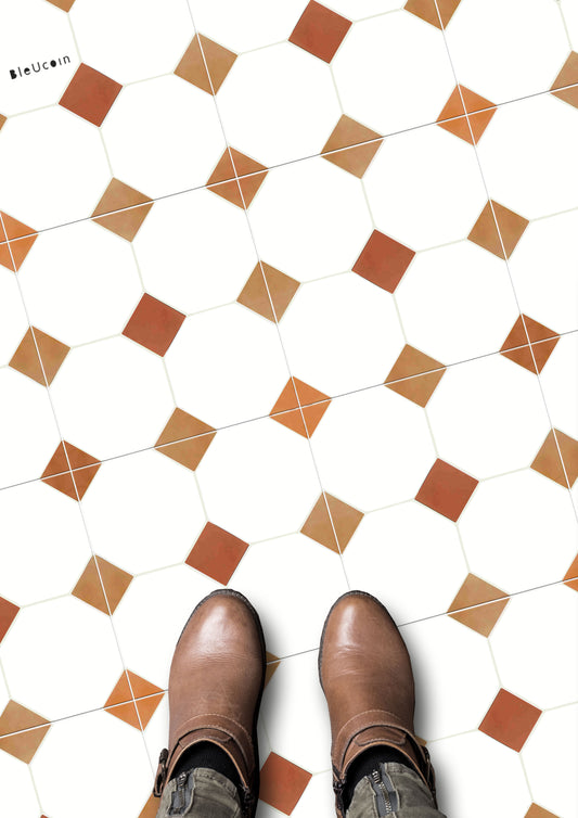 Warsaw Terracotta  Peel & Stick Anti Slip Flooring