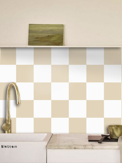 Sand & White Checker Anti Slip Flooring
