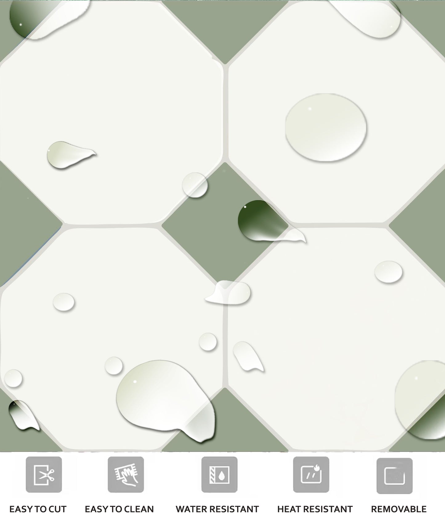 Warsaw Olivine  Peel & Stick Anti Slip Flooring