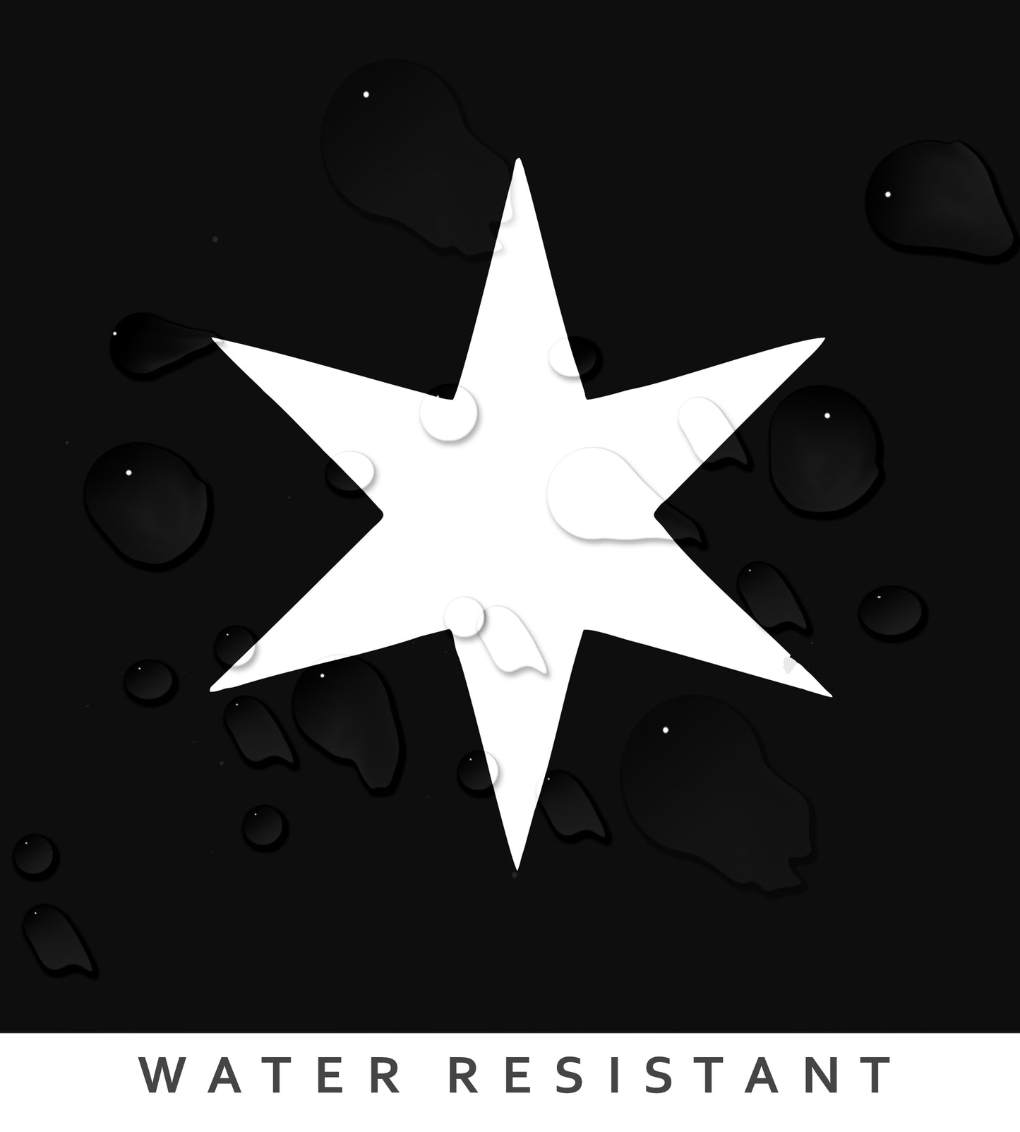 Star Black  Peel & Stick Tile
