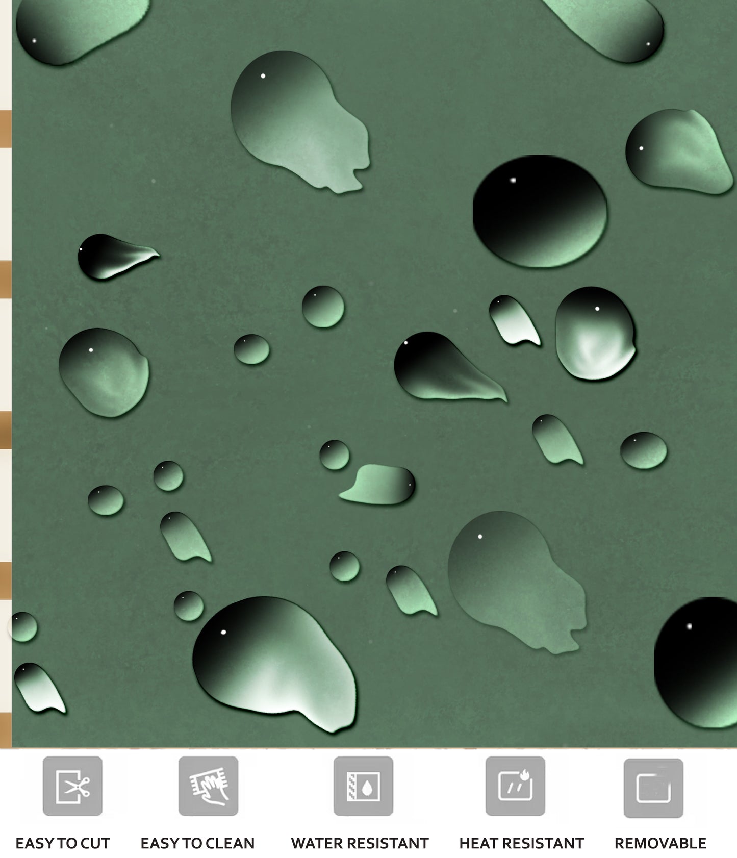 Cottage Green Plain  Peel & Stick Tile