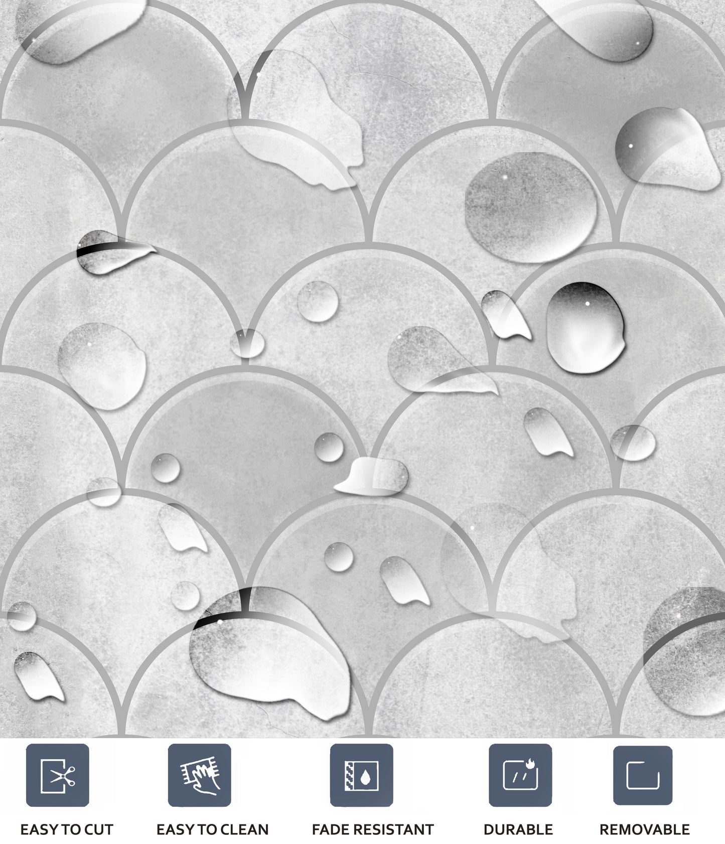Scallop Haze Peel & Stick Tile