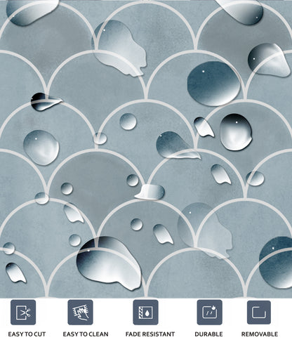 Scallop Ice Peel & Stick Tile