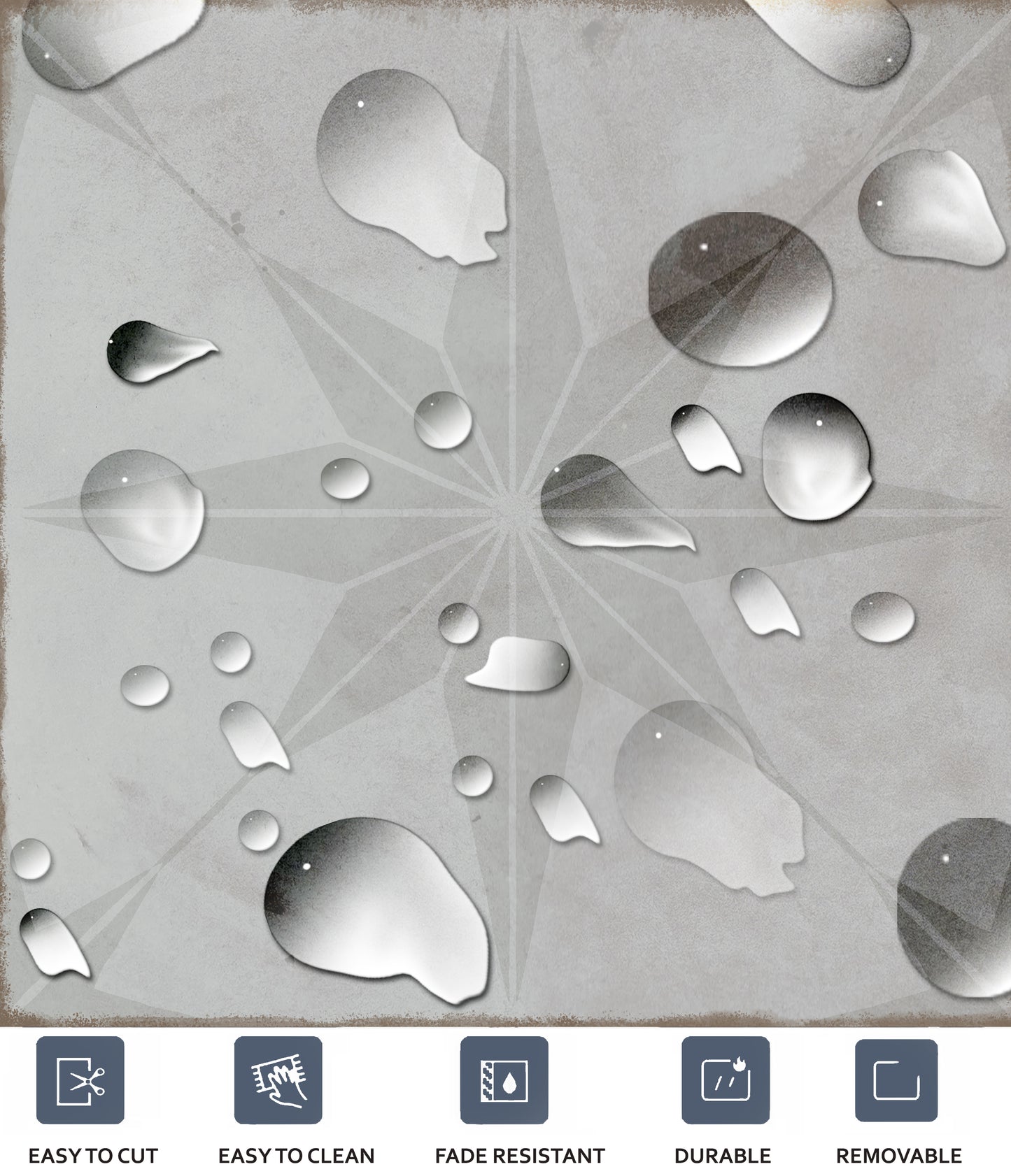 Positano Vintage Peel & Stick Anti Slip Flooring