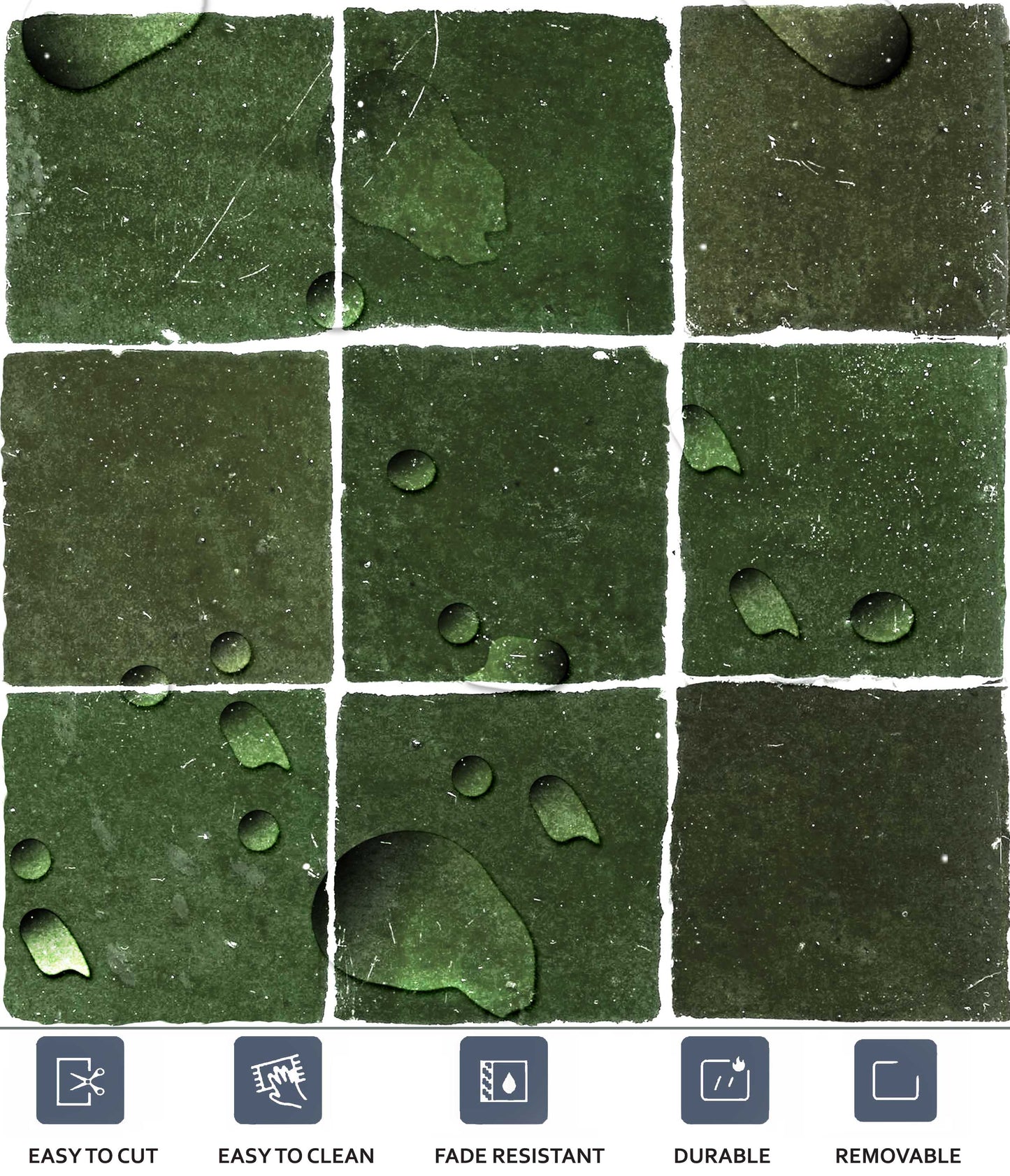 Mizzle Green Peel & Stick Tile
