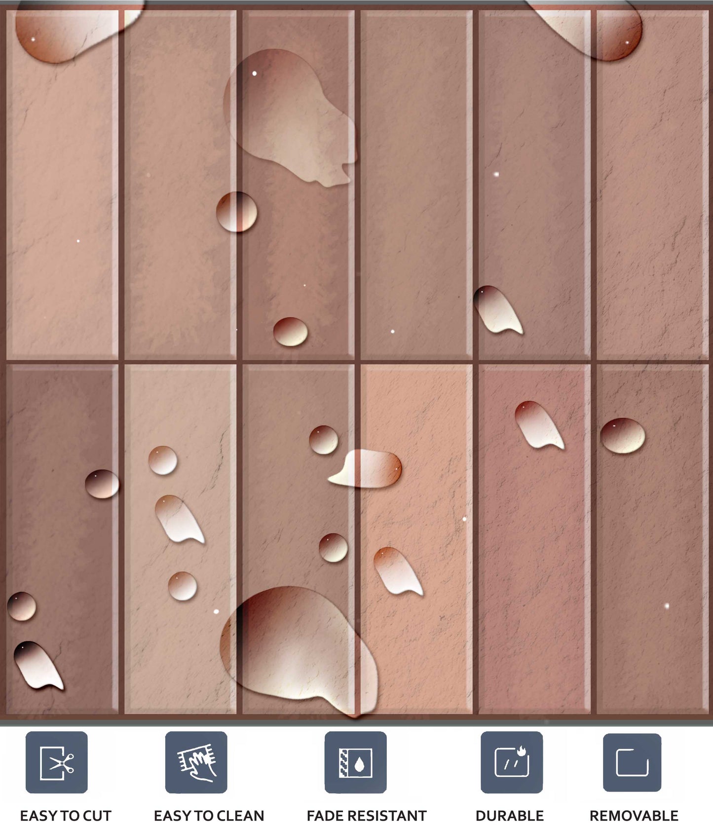 Edinburgh Baked  Peel & Stick Tile