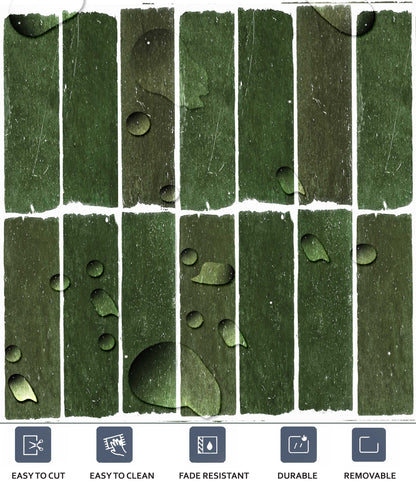 Mizzle Green Subway  Peel & Stick Tile