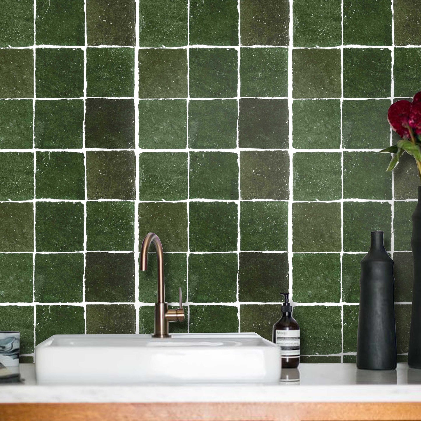 Mizzle Green Peel & Stick Tile