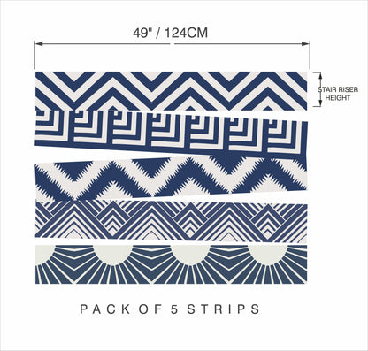 Pushkar Blue Peel & Stick Stair Strip
