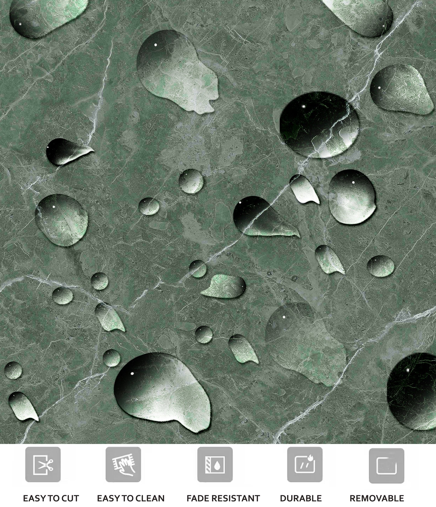 Marble Jade & White Checker Anti Slip Flooring