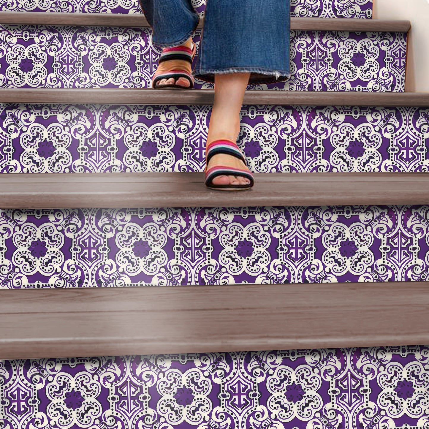 Aubergine Peel & Stick Stair Strip