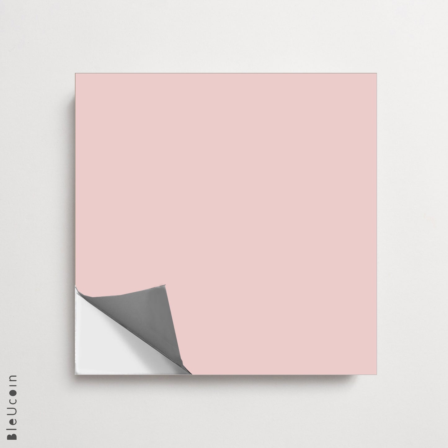 French Rose & off White Checker Peel & Stick Tile