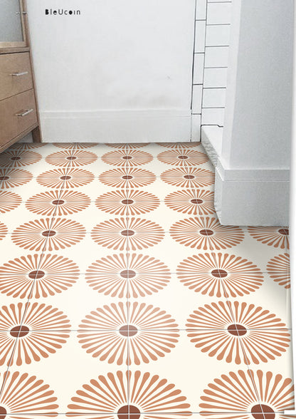 Kawasaki Terracotta Peel & Stick Anti Slip Flooring