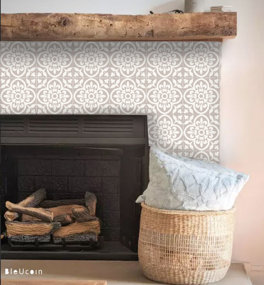 Encaustic Sandcastle  Peel & Stick Tile