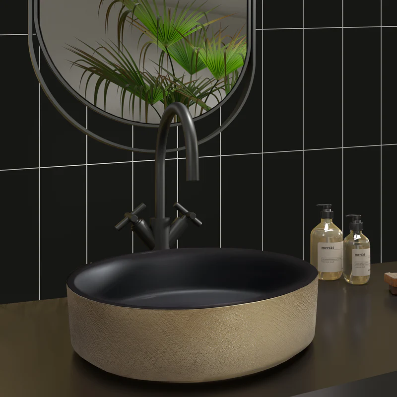 Lyon Black Kitkat  Peel & Stick Tile