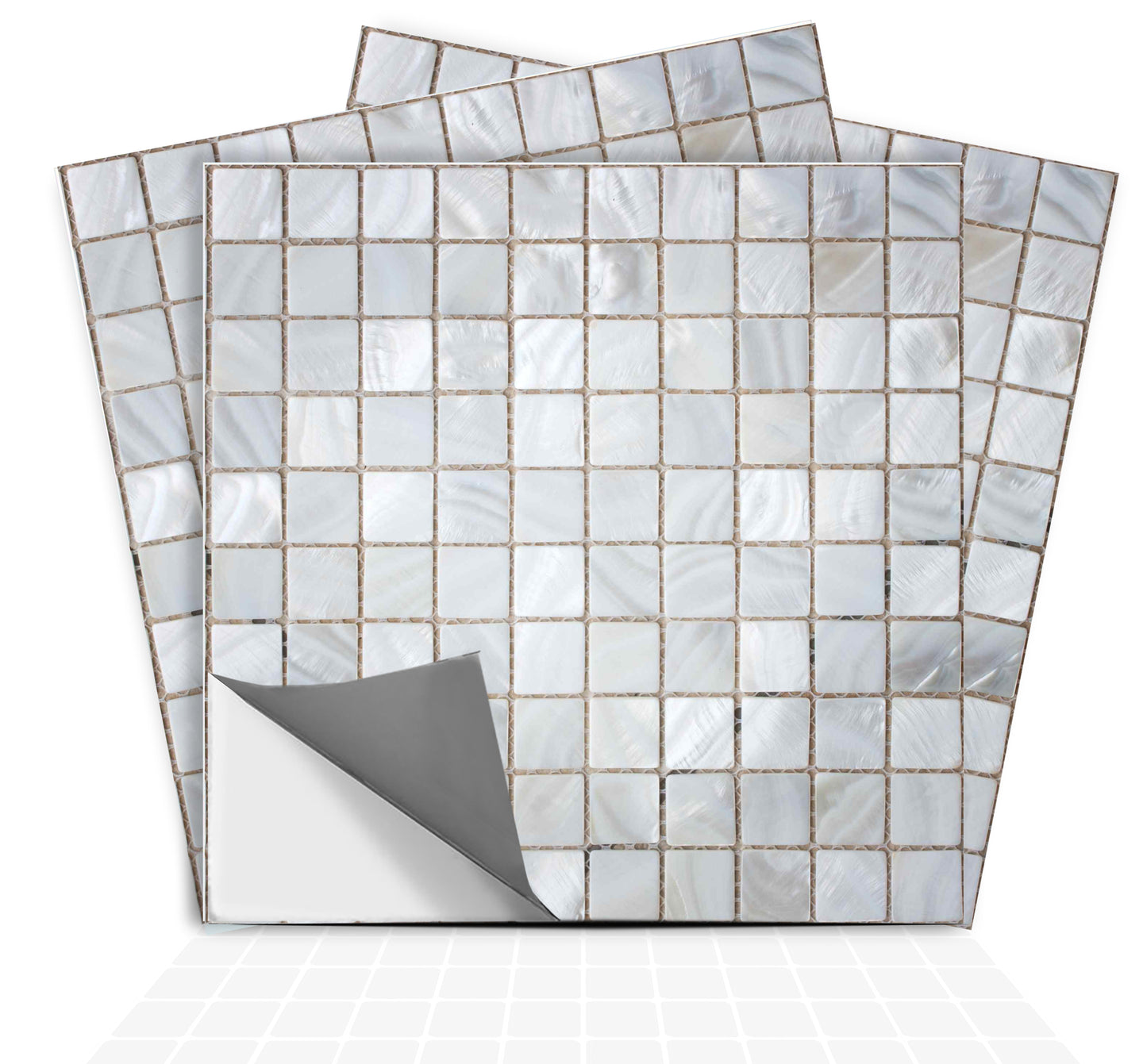 White Mosaic Peel & Stick Tile