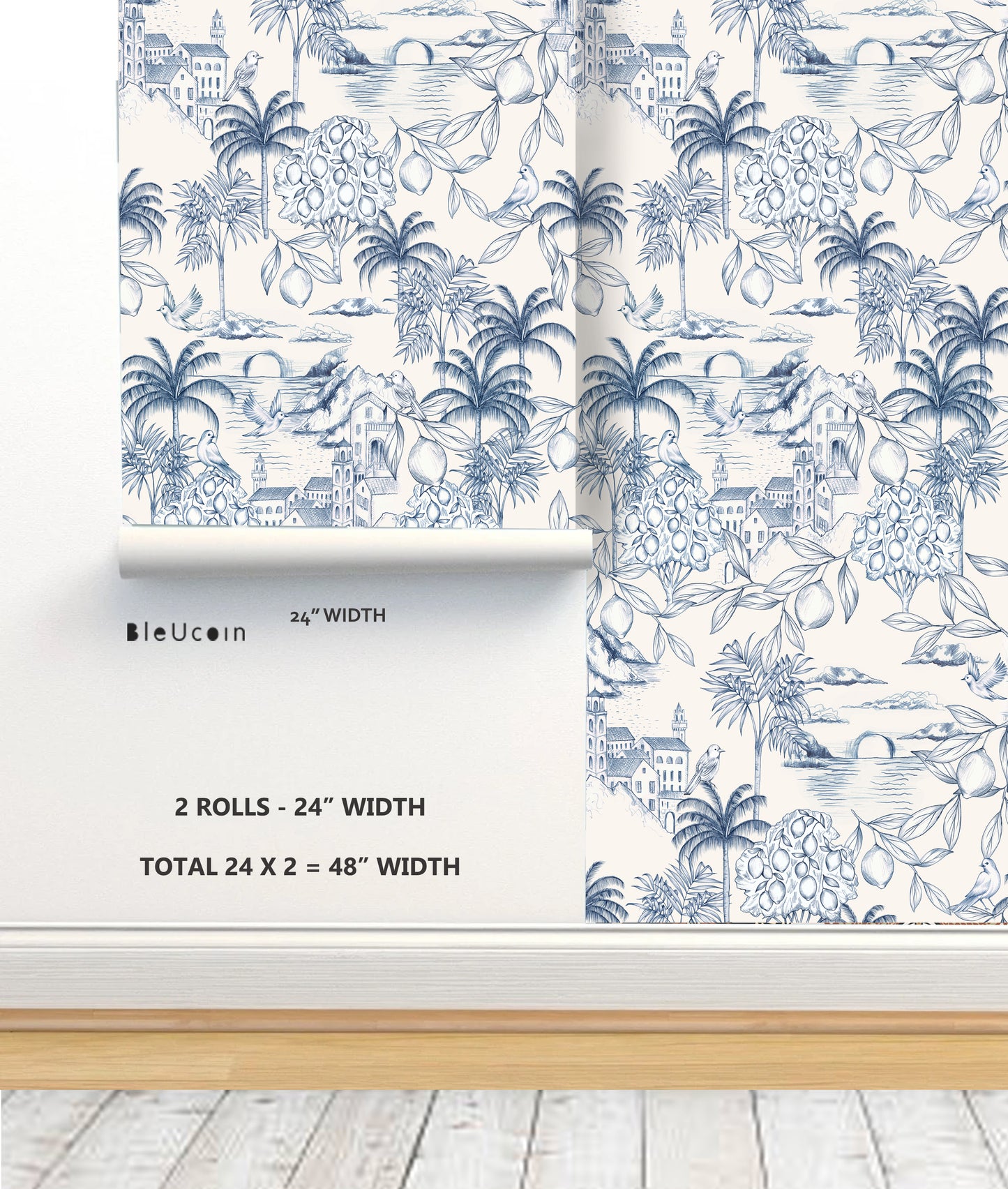 Marseilles Toile Peel & Stick Wallpaper